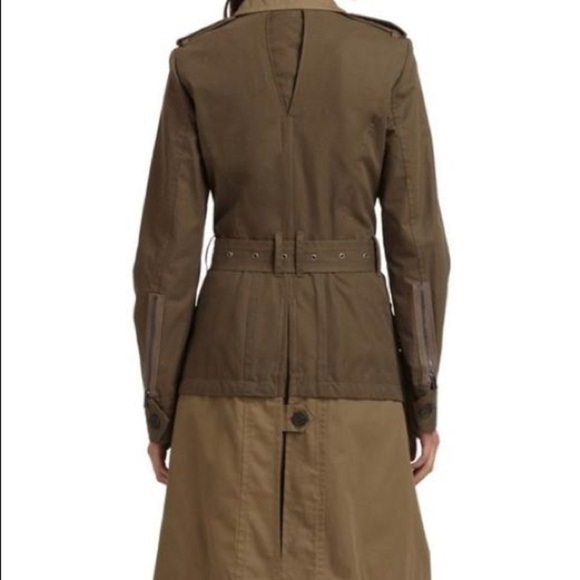 BCBGMaxAzria NWT Olive Willow Trench Coat - Picture 3 of 10
